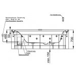 HOESCH Ergo+ Wanna akrylowa kwadratowa wolnostojąca z obudową szklaną w kolorze czarnym z dedykowanym systemem hydromasażu 207,5x195 cm biały/czarny 6444S.010305552