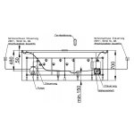 HOESCH Ergo+ Wanna akrylowa owalna wolnostojąca z obudową szklaną w kolorze białym z dedykowanym systemem hydromasażu 200x160 cm biała/chrom 6442S.010305550