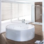 HOESCH Ergo+ Wanna akrylowa owalna wolnostojąca z obudową szklaną w kolorze białym z dedykowanym systemem hydromasażu 200x160 cm biała/chrom 6442S.010305550