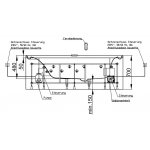 HOESCH Ergo+ Wanna akrylowa owalna wolnostojąca z obudową szklaną w kolorze srebrnym z dedykowanym systemem hydromasażu 200x160 cm biała/srebrny 6442S.010305551