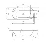 Hoesch Foster Wanna wolnostojąca 190x98 mm biały 6477.010