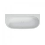 HOESCH iSensi Wanna akrylowa przyścienna - typu monoblock z obudową, z przelewem szczelinowym 190x90 cm biała 3824.010