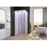 HOESCH SensePerience Kabina parowa prostokątna lewa bez brodzika 1400x1000 biała 532341B.550