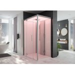 HOESCH SensePerience Kabina parowa 140x100 lewa biała z brodzikiem z odlewu mineralnego białym 532341xA.010550