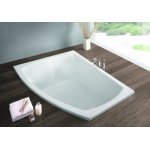 HOESCH Largo Wanna akrylowa asymetryczna lewa z systemem wodno-powietrznym hydromasażu Reviva II 180x130 cm biała 3694E