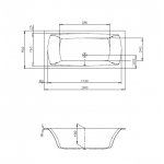 Hoesch Largo Wanna do zabudowy 190x90 cm biały 3691.010