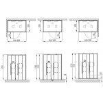 HOESCH SensePerience Obudowa aluminiowa do brodzika kabiny parowej o wymiarach 1600x1000 - narożna biała 27807