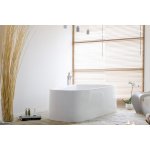 Hoesch SingleBath Duo Wanna wolnostojąca z obudową lewa 179,7x117,2 cm biały 3698.010