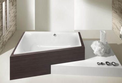 HOESCH Thasos Wanna akrylowa trapezowa prawa z systemem wodno-powietrznym hydromasażu Reviva II 150x100 cm biała 3746E