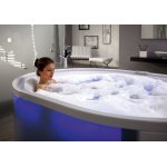 HOESCH Ergo+ Wanna akrylowa owalna wolnostojąca z obudową szklaną 200x160 cm w kolorze białym 6442.010305550