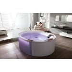 HOESCH Ergo+ Wanna akrylowa owalna wolnostojąca z obudową szklaną 200x160 cm w kolorze białym 6442.010305550