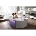 HOESCH Ergo+ Wanna akrylowa owalna wolnostojąca z obudową szklaną 200x160 cm w kolorze białym 6442.010305550