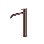 Hotbath Ace Bateria umywalkowa jednouchwytowa Wysoka Brushed Copper PVD AC003H.BCP