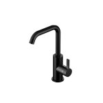 Hotbath Ace Bateria umywalkowa jednouchwytowa z obrotową wylewką Matt Black PVD AC004.MBP