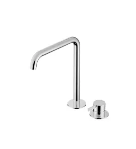 Hotbath Ace Bateria umywalkowa jednouchwytowa z 2 otworami i obrotową wylewką Wysoka Chrom AC023H.CR