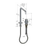 Hotbath Ace Bateria umywalkowa jednouchwytowa z 2 otworami i obrotową wylewką Wysoka Chrom AC023H.CR