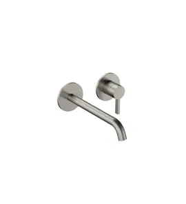 Hotbath Ace Bateria umywalkowa podtynkowa 200 mm - element zewnętrzny Brushed Nickel AC105.GN