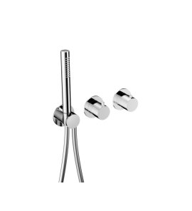 Hotbath Ace Bateria natryskowa termostatyczna podtynkowa, z dwoma zaworami i słuchawką prysznicową - element zewnętrzny Chrom AC071.CR