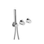 Hotbath Ace Bateria natryskowa termostatyczna podtynkowa, z dwoma zaworami i słuchawką prysznicową - element zewnętrzny Chrom AC071.CR