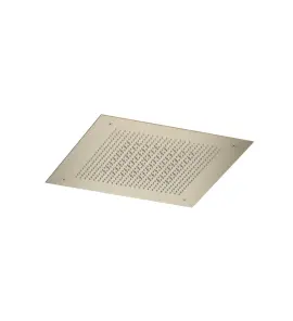 Hotbath Ace Deszczownica podtynkowa z dwoma strumieniami 38x38 cm Brushed Brass PVD AC148.BBP