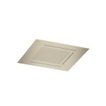 Hotbath Ace Deszczownica podtynkowa z wylewką kaskadową z dyszami mgiełkowymi 500x500 mm z oświetleniem LED Brushed Brass PVD AC146.BBP