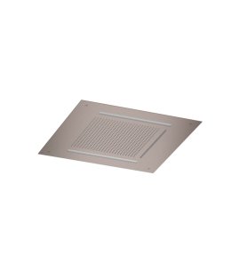 Hotbath Ace Deszczownica podtynkowa z wylewką kaskadową z dyszami mgiełkowymi 500x500 mm z oświetleniem LED Brushed Copper PVD AC146.BCP