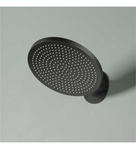 Hotbath Ace Głowica prysznicowa ścienna z regulowanym kątem nachylenia Matt Black PVD AC193.MBP