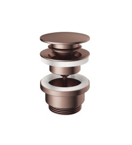 Hotbath Ace Korek umywalkowy typu klik klak Brushed Copper PVD P710.BCP