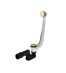 Hotbath Ace Odpływ wannowy z przelewem Brushed Brass PVD P032.BBP