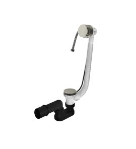 Hotbath Ace Odpływ wannowy z przelewem Brushed Nickel P033.GN