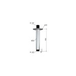 Hotbath Ace Ramię sufitowe do deszczownicy 150 mm Brushed Copper PVD AC452.BCP