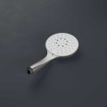 Hotbath Ace Słuchawka prysznicowa Ø 130 mm z 3 strumieniami Brushed Nickel M376.GN