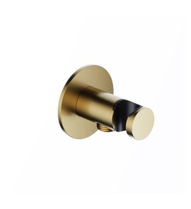 Hotbath Ace Uchwyt na słuchawkę prysznicową z przyłączem Brushed Brass PVD AC515.BBP