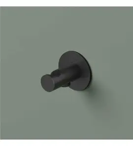 Hotbath Ace Uchwyt na słuchawkę prysznicową z przyłączem Matt Black PVD AC515.MBP