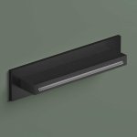 Hotbath Ace Wylewka wodospadu ścienna do prysznica Matt Black PVD M161.MBP