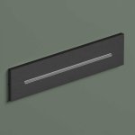 Hotbath Ace Wylewka wodospadu ścienna do prysznica Matt Black PVD M162.MBP