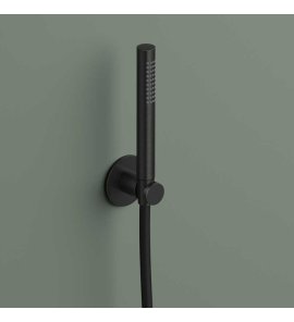 Hotbath Ace Zestaw natryskowy z uchwytem i słuchawką prysznicową Matt Black PVD AC443.MBP