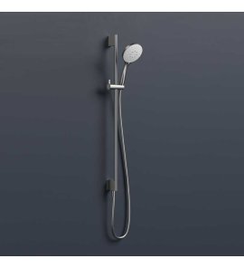 Hotbath Ace Zestaw prysznicowy na drążku ściennym Brushed Nickel M274.GN