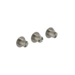 Hotbath Archie Bateria natryskowa termostatyczna podtynkowa z dwoma zaworami - element zewnętrzny Steel Brushed AR7067.IX