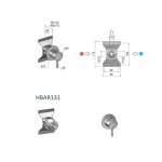 Hotbath Archie Bateria podtynkowa natryskowa - element zewnętrzny Gun Metal PVD AR131.BGP