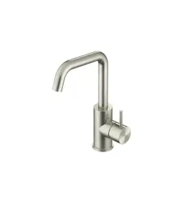 Hotbath Archie Bateria umywalkowa z obracaną wylewką Steel Brushed AR014.IX