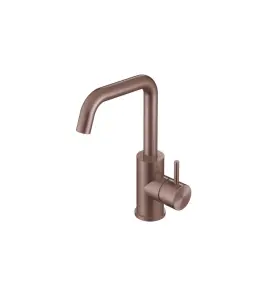 Hotbath Archie Bateria umywalkowa z obracaną wylewką Brushed Copper PVD AR014.BCP