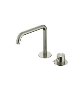 Hotbath Archie Bateria umywalkowa nablatowa Steel Brushed AR023.IX