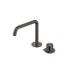 Hotbath Archie Bateria umywalkowa nablatowa Gun Metal PVD AR023.BGP