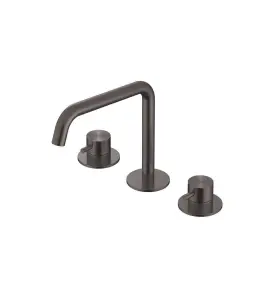 Hotbath Archie Bateria umywalkowa nablatowa Gun Metal PVD AR033.BGP