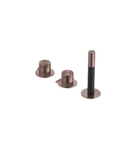 Hotbath Archie Bateria wannowa ze słuchawką prysznicową, bez wylewki Brushed Copper PVD AR085.BCP