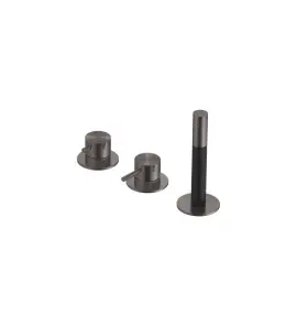 Hotbath Archie Bateria wannowa ze słuchawką prysznicową, bez wylewki Gun Metal PVD AR085.BGP