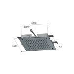 Hotbath Archie Deszczownica podtynkowa sufitowa 380x380 mm Steel Brushed AR110.IX