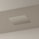 Hotbath Archie Deszczownica podtynkowa sufitowa 380x380 mm Steel Brushed AR110.IX