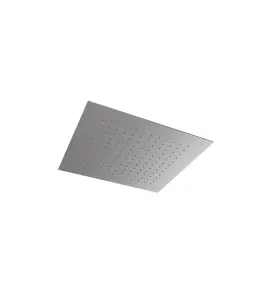 Hotbath Archie Deszczownica podtynkowa sufitowa 500x500 mm Steel Brushed AR111.IX